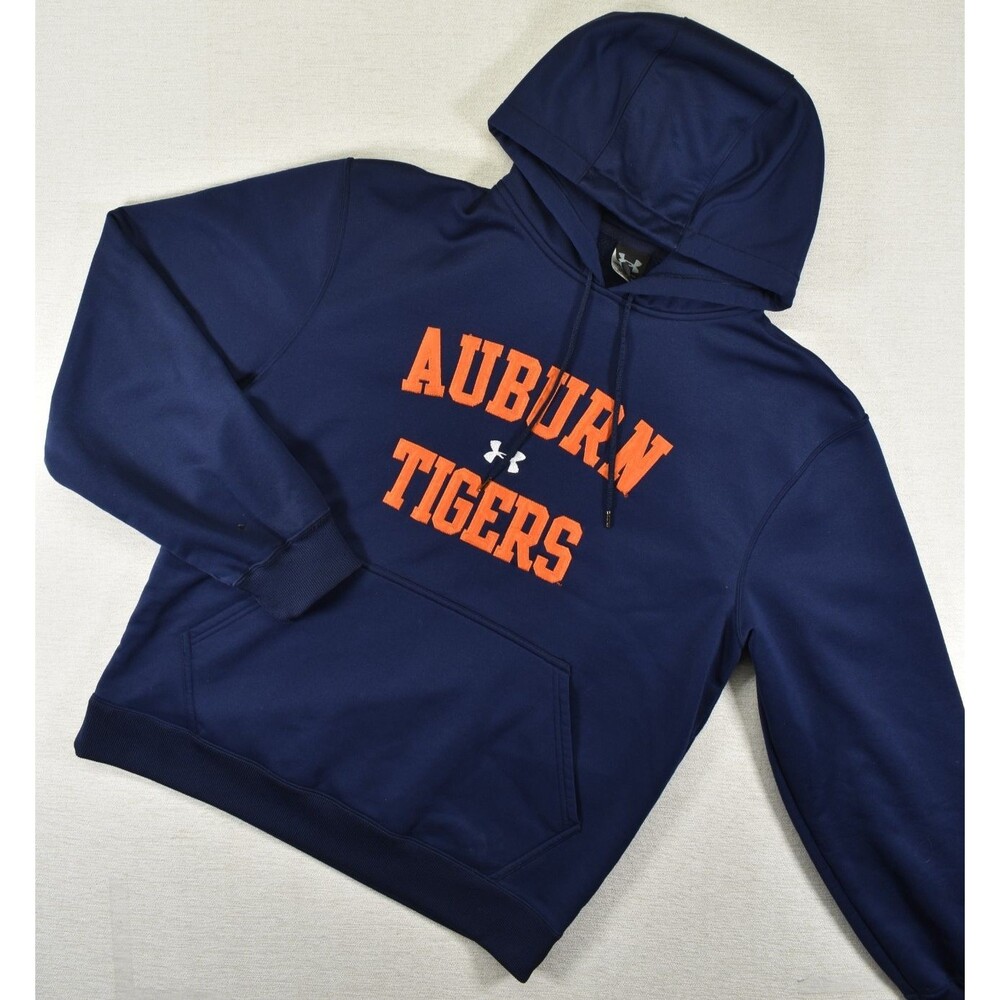 Under Armour Auburn Tigers Hoodie Sweatshirt Medium Navy Blue NCAA College